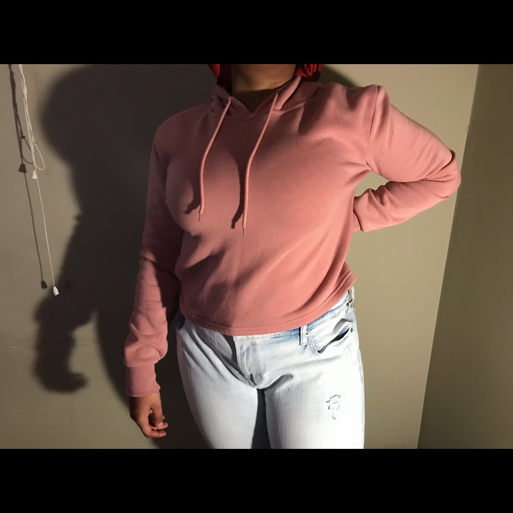Pink hoodie